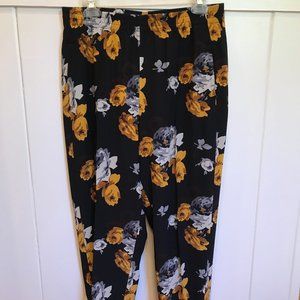 Theory Silk Flowered Pants